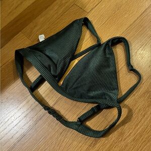 Aerie emerald green bikini top